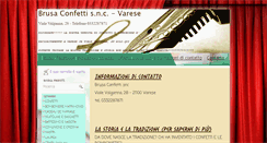 Desktop Screenshot of brusaconfettivarese.it